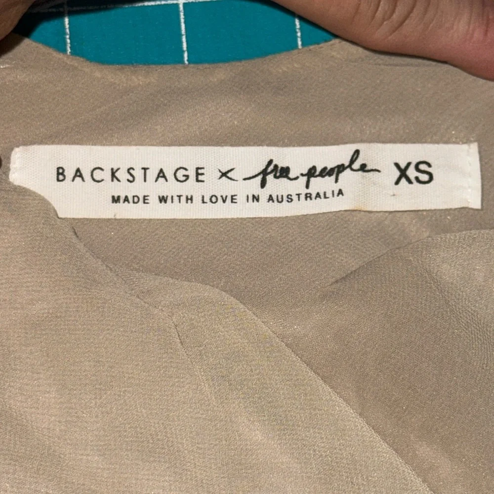 Backstage x Free People Dusty Pink Shimmery Asymmetrical Dancing Gown Size XS - Picture 11 of 12